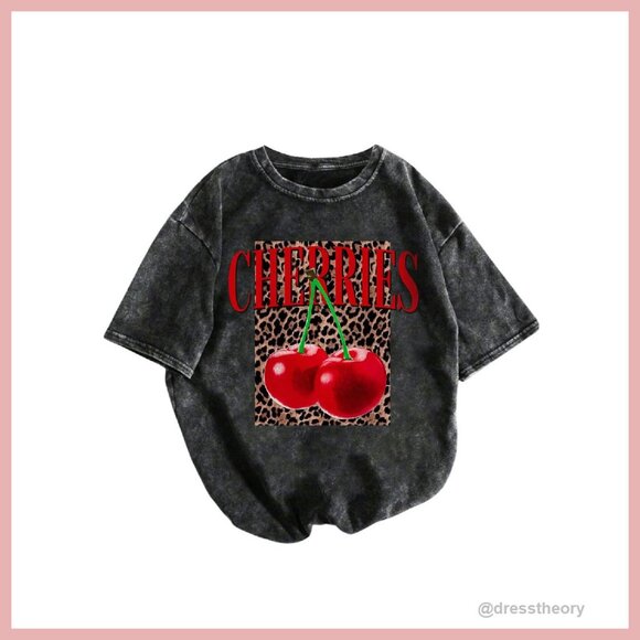 Tops - Vintage Graphic Tee Short Sleeve Crew Neck Soft Fabric Casual Top